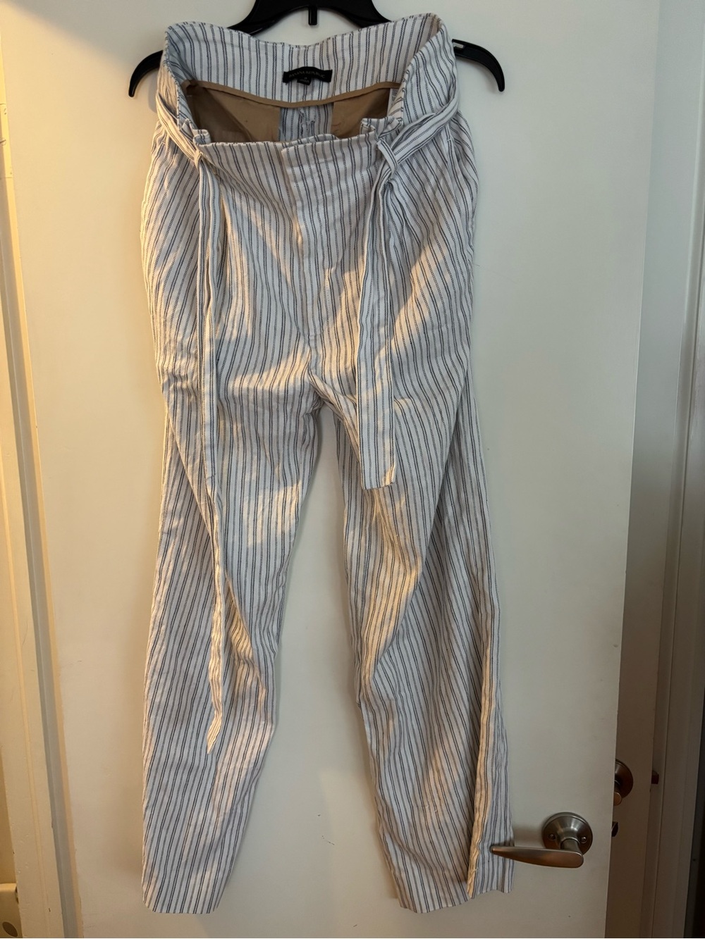 Banana Republic Light Striped Drawstring Chinos